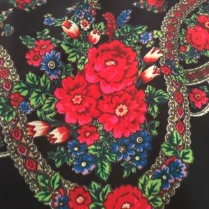 ASOS Black and Red Floral Bandana